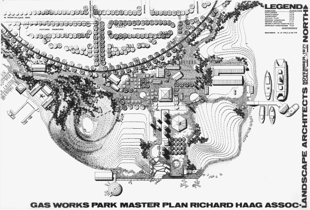 Gas Works Park master plan, 1971.